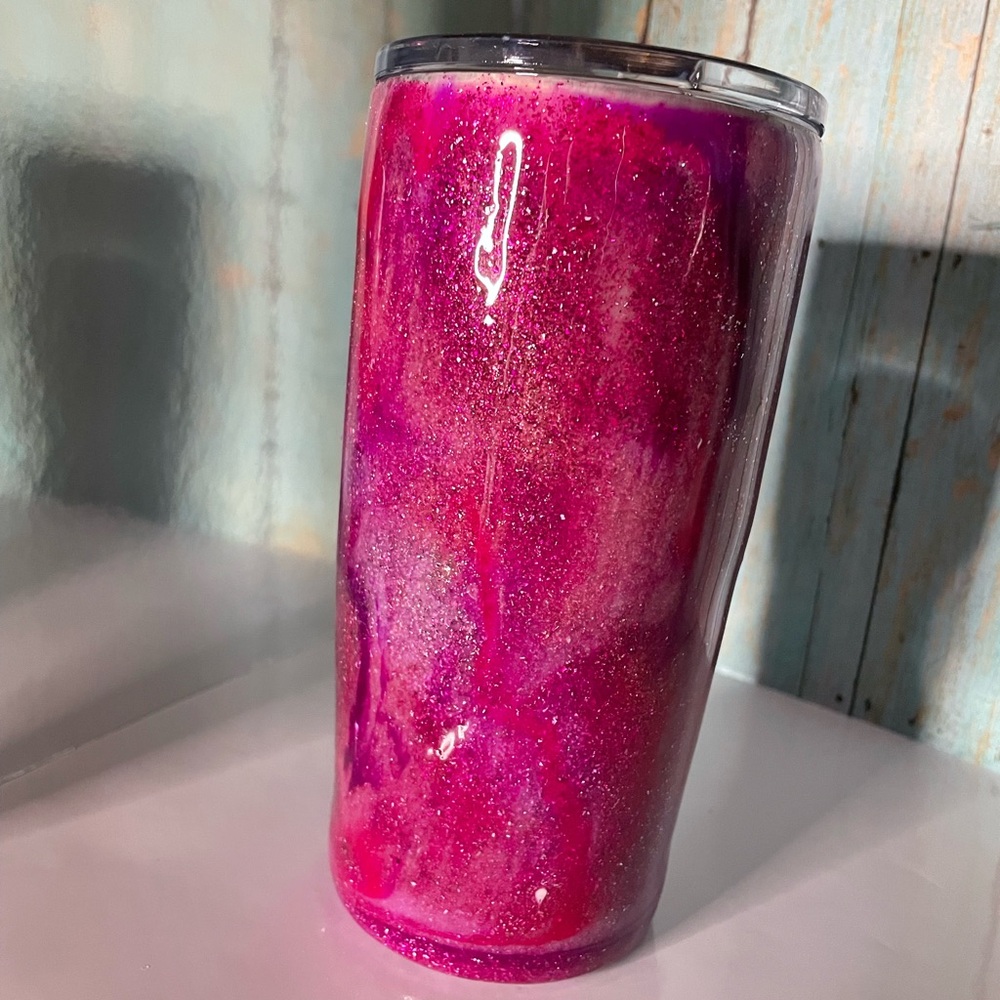 Glittery Pink Tumbler